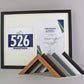 Frame to suit a Running / Cycling Bib and an A4 Certificate / Course Map. Landscape or Portrait - PhotoFramesandMore - Wooden Picture Frames