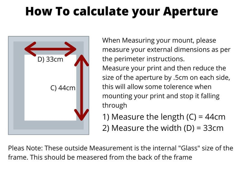 Made To Measure Bevelled, Acid Free Mounts. Read Description Carefully before ordering. - PhotoFramesandMore - Wooden Picture Frames