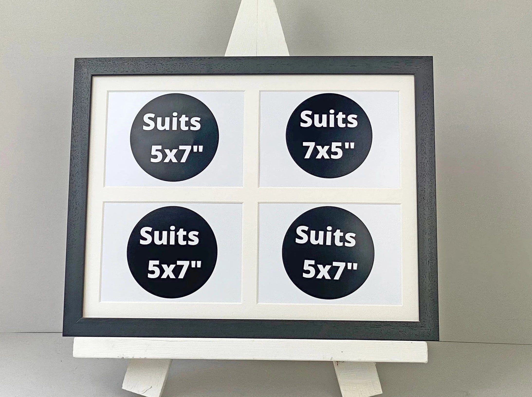 30x40cm. Holds Four 5x7