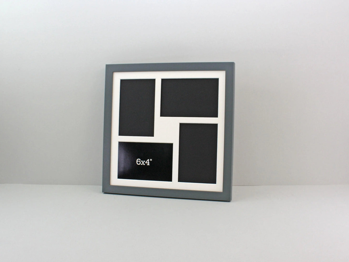 Suits Four 6x4" Photos. 30x30cm. Wooden Multi aperture Frame.