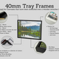 Deep Canvas Tray Frames. 40mm Deep. Standard Sizes. Floating Effect Frames for Canvases. - PhotoFramesandMore - Wooden Picture Frames