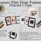 Polaroid I-TYPE Film Float Frame - Suits One Polaroid I-Type | Wooden Photo Frame showing the entire Photo, including border. - PhotoFramesandMore - Wooden Picture Frames