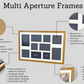 Frame to suit a Running / Cycling Bib and an A4 Certificate / Course Map. Landscape or Portrait. - PhotoFramesandMore - Wooden Picture Frames