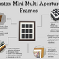 Instax Mini Multi Aperture Wooden Photo Frame. Holds nine instax sized Photos. 10x8" Frame. Portrait or Landscape. Stand or Hang. - PhotoFramesandMore - Wooden Picture Frames