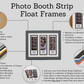 Photo Booth Float Frame - 1 Photo Booth Strip - Floating Photo Frame showing the entire Photo strip, including border. - PhotoFramesandMore - Wooden Picture Frames
