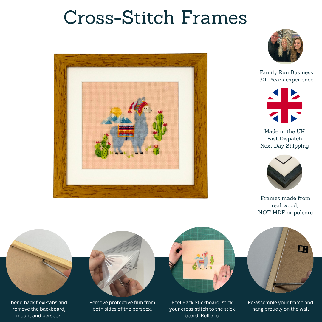 Cross Stitch Frames - Made To Measure Wooden Frames - Studio Range