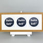 Suits Three 5x5" pictures. 20x50cm. Wooden Multi Aperture Photo Frame. - PhotoFramesandMore