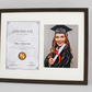 Graduation Frame with Photo. Naturals Range. Suits an A4 Certificate and an 8x10" Photo.