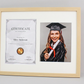 Graduation Frame with Photo. Naturals Range. Suits an A4 Certificate and an 8x10" Photo.