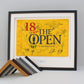 Personalised Flag Display Frame, with text box. Perfect for Golf Flags. - PhotoFramesandMore - Wooden Picture Frames