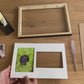 Suits Four 4x4" photos. Portrait or Landscape. Wooden Multi Aperture Photo Frame.