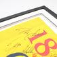 Personalised Flag Display Frame, with text box. Perfect for Golf Flags. - PhotoFramesandMore - Wooden Picture Frames