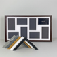 Suits Eight 6x4" Photos. 30x60cm. Wooden Multi Aperture Photo Frame.