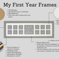 Baby's First Year - Multi Aperture Photo Frame. 15x50cm - PhotoFramesandMore - Wooden Picture Frames