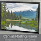 Deep Canvas Tray Frames. 40mm Deep. Floating Effect Frames for Canvases.