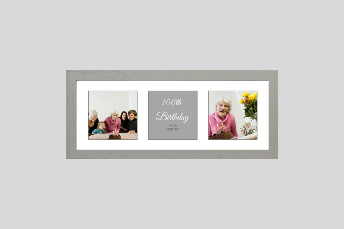 Personalised Birthday Frames. Your Pictures with your own message - PhotoFramesandMore - Wooden Picture Frames