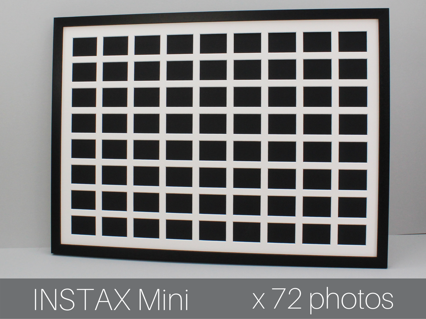 Instax Mini. Suits Seventy-Two instax sized Photos. 50x70cm. Portrait or Landscape. Instax Mini Multi Aperture Wooden Photo Frame. - PhotoFramesandMore - Wooden Picture Frames