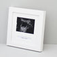 Baby Scan Photo Frame - Multi aperture Frame for Scan sized Photo and Text Box. - PhotoFramesandMore - Wooden Picture Frames