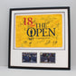 Golf Flag Display Frame with Pictures. For your own Golf Flag. Wooden Flag Display