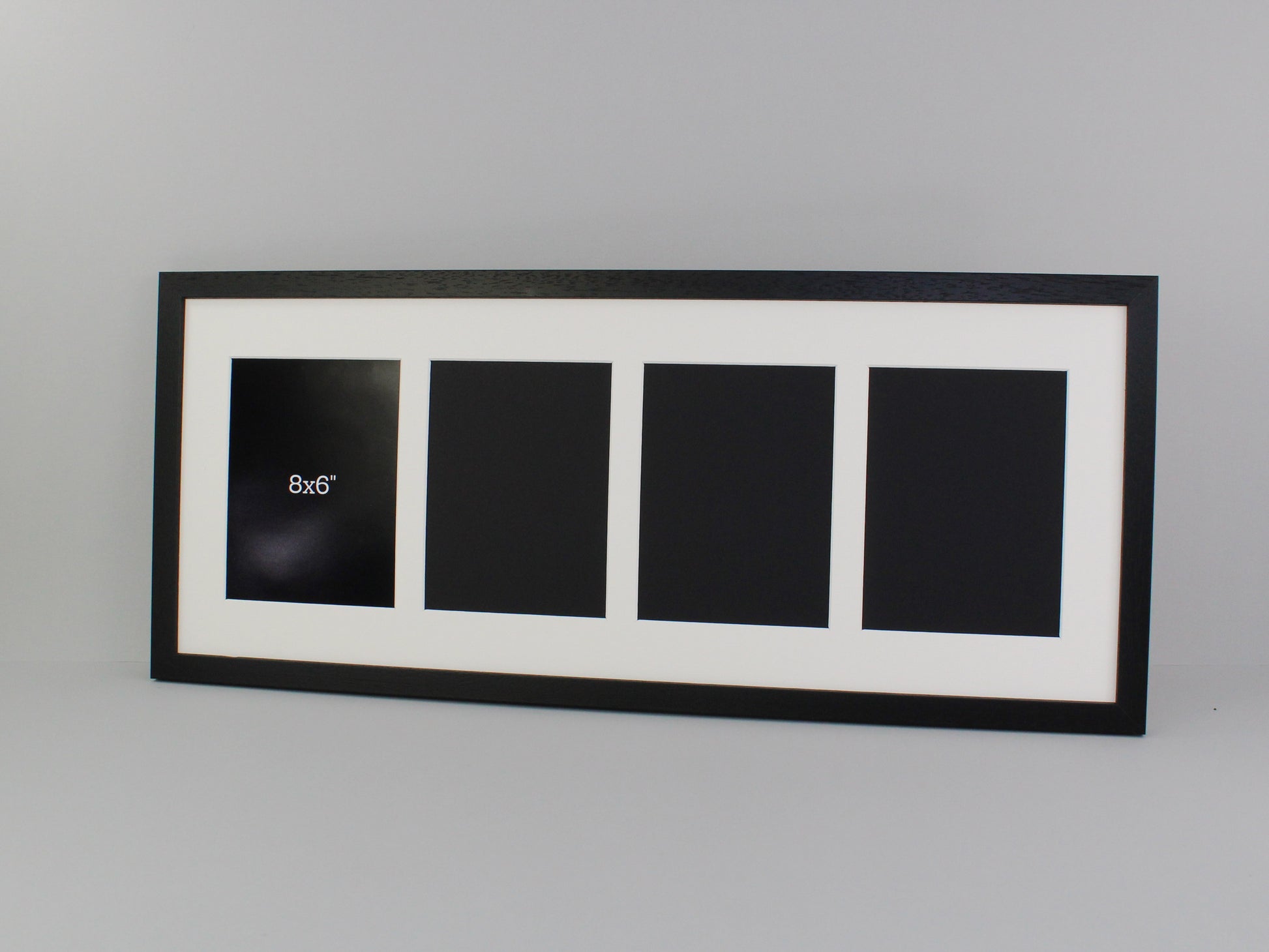 Multi Aperture Photo Frame - Fits Four 8x6 Photos - 30x75cm - Ideal for Displaying Memories and Capturing Moments - PhotoFramesandMore - Wooden Picture Frames