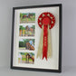 Rosette Display Frame. 40x50. Suits a Rosette and Four 6x4" Photographs.