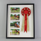 Rosette Display Frame. 40x50. Suits a Rosette and Four 6x4" Photographs. - PhotoFramesandMore - Wooden Picture Frames