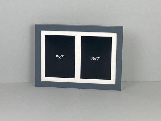Suits Two 5x7" Photos. A4 Multi Aperture Photo Frame. - PhotoFramesandMore - Wooden Picture Frames