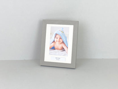 Personalised Mini Caption Frames. 8x6" Frame with 6x4" Photo. Your Text and Photo to treasure a special memory. Handmade by Art@Home in the UK