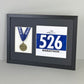 Medal display Frame with Apertures for Medal & Bib. A3 Size. - PhotoFramesandMore - Wooden Picture Frames