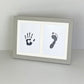Capture The Memory Frames. Handmade Photo Frame for Baby's Hand&Foot Prints, Inkless kit included. A4. A Perfect Gift for New Parents.