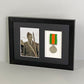 Military and Service Medal display Frame for One Medal and a 6x4" Photograph. - PhotoFramesandMore - Wooden Picture Frames