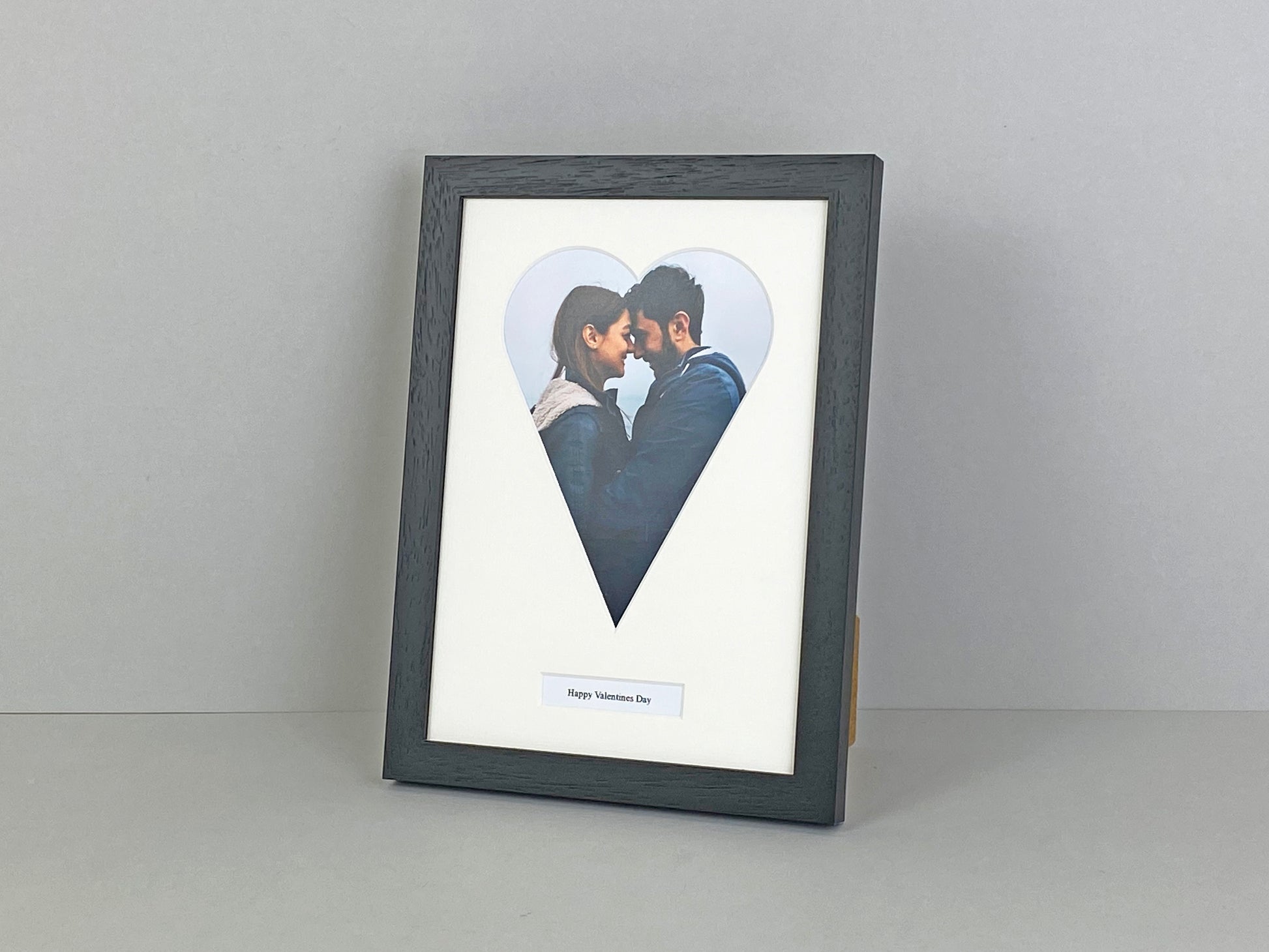 Heart Shaped Caption Frames. Add your Personalised Text and Photo to treasure a special Memory. Available in a selection of colours and Sizes. - PhotoFramesandMore - Wooden Picture Frames