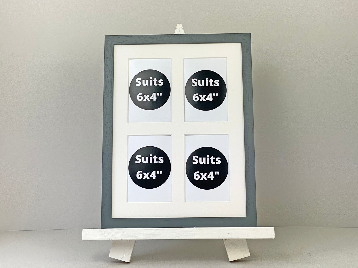 Suits Four 6x4" photos. 30x40cm. Wooden Collage Picture Frame.
