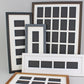 Instax Wide. Suits Five Instax wide sized Photos, Visual aperture 9.5x5.8cm. 20x50cm Wooden Multi Aperture Frame. - PhotoFramesandMore - Wooden Picture Frames