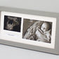Landscape Baby Scan Frame for 6x4" Photo, Sonogram and text. Optional personalisation.