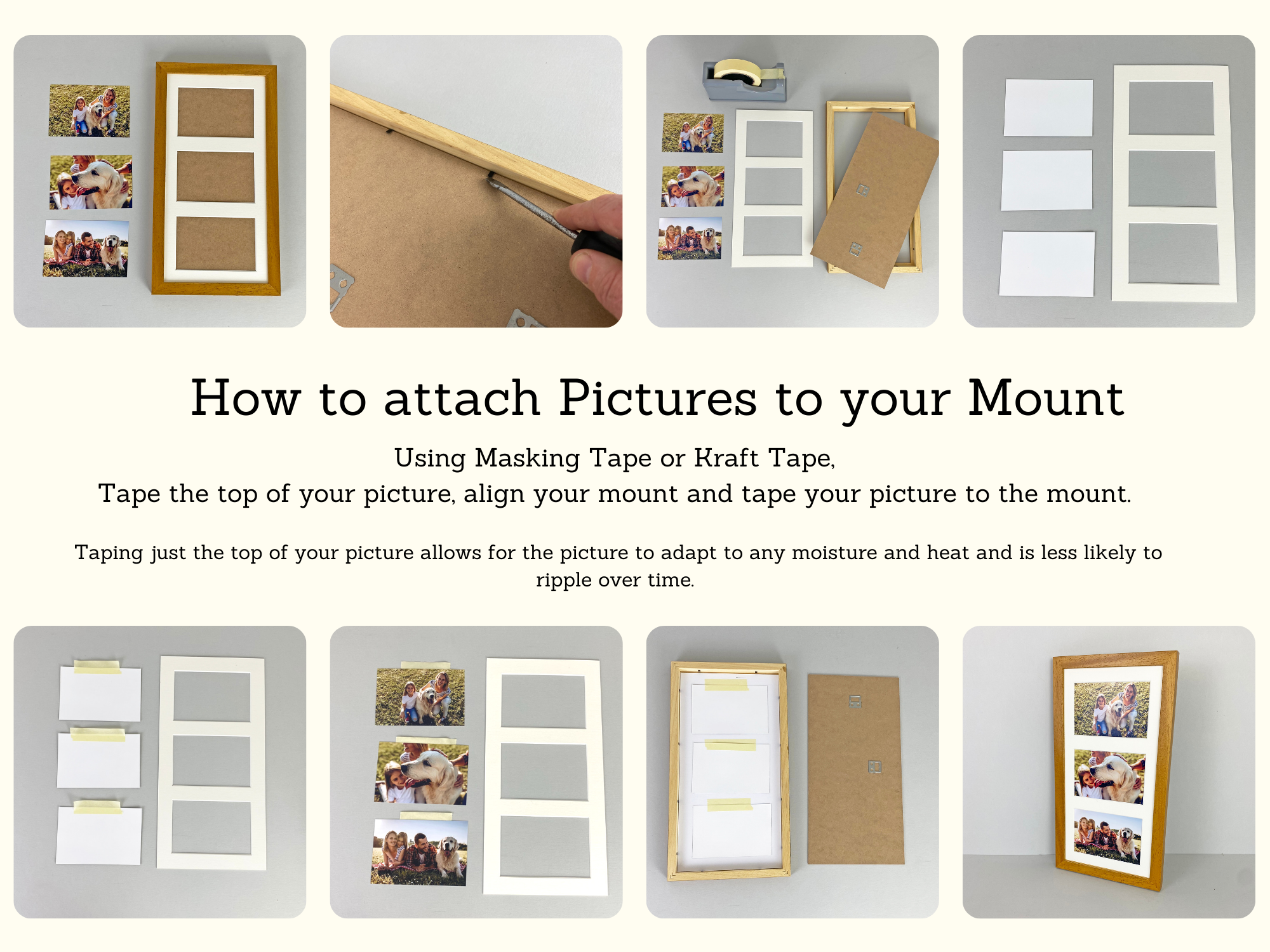 Baby Scan Frame - Portrait Multi Aperture Frame for four scans and text ...
