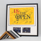 Flag Display Frame, with two photographs. Perfect for Golf Flags. - PhotoFramesandMore - Wooden Picture Frames - Golf Dad
