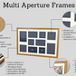 Multi Aperture Photo Frame. Holds Four A4 sized images/Certificates. 35x100. - PhotoFramesandMore - Wooden Picture Frames